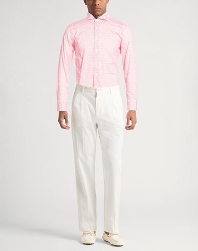 Man Shirt Salmon pink Size 15 ½ Cotton, Elastane