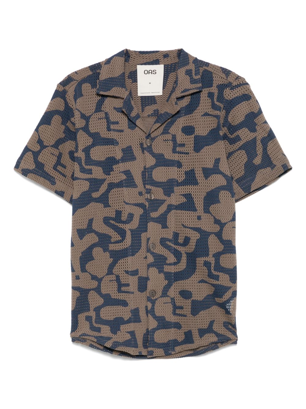 OAS Company Puzzlotec shirt - Brown