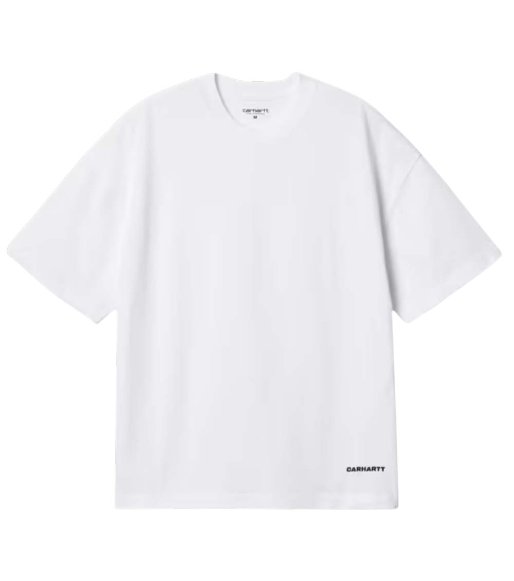 S/S Link Script T-Shirts White
