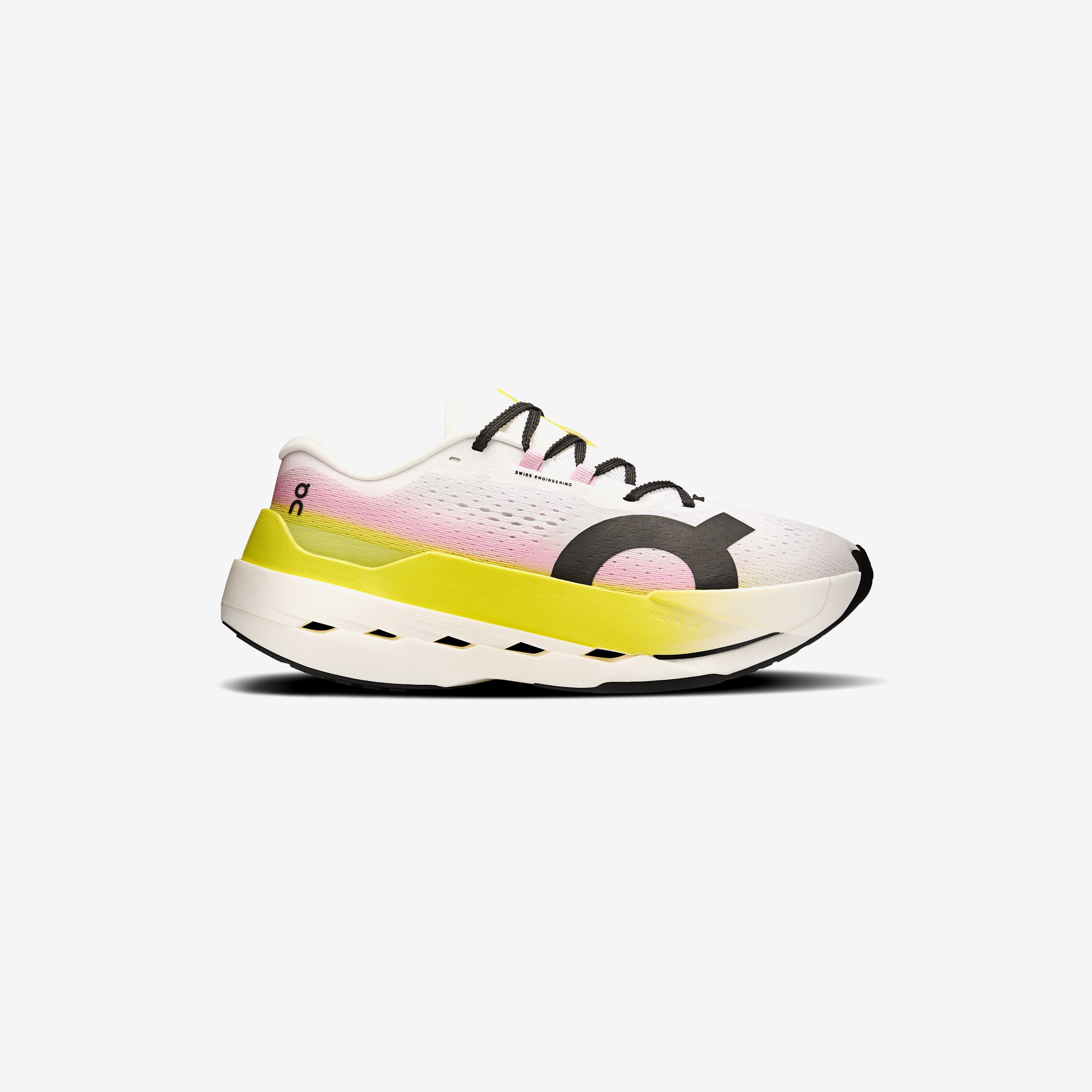On Women's Cloudboom Max - Lime | Raspberry - female