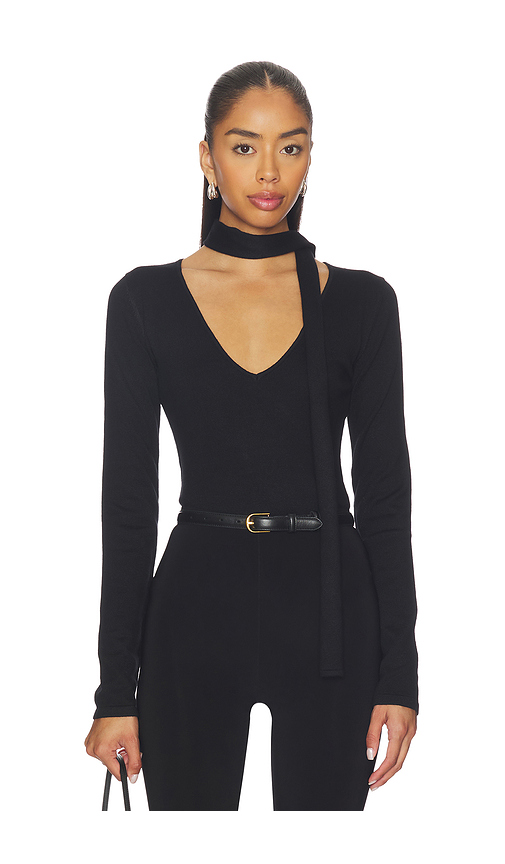 SNDYS STRICK-TOP KIMMY in Black. Größe L. Also in M, S, XL, XS