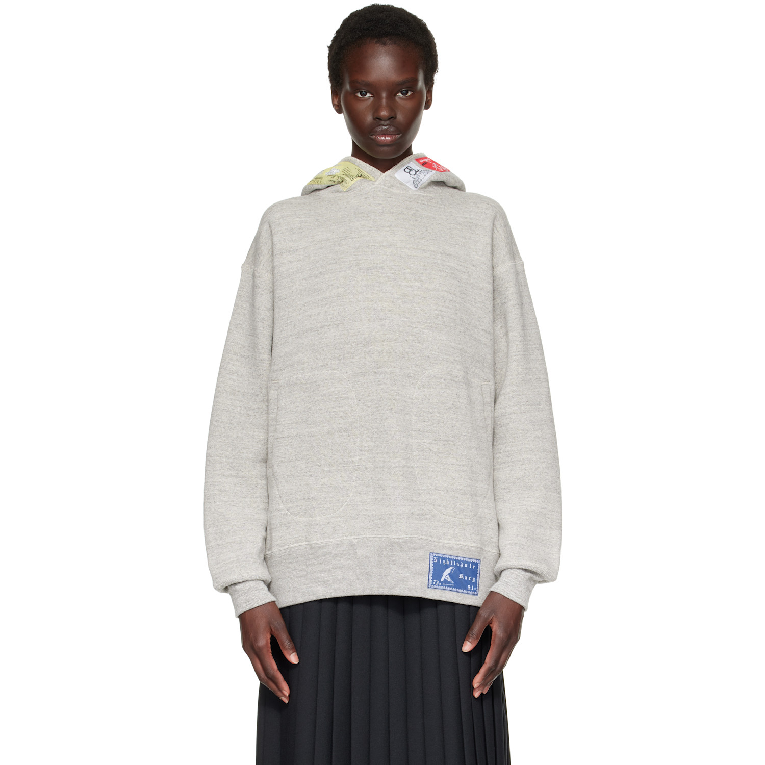 Gray AG Spalding Edition CB Patch Sideline Parka Hoodie