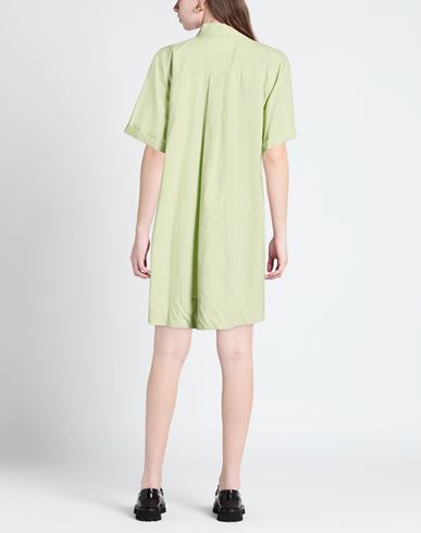 Woman Mini dress Light green Size 8 Cotton