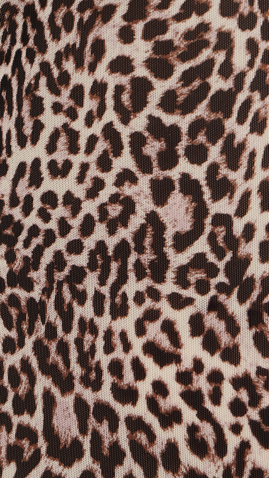 Asymmetric Long Sleeve Mesh Mini Dress lucky leopard001