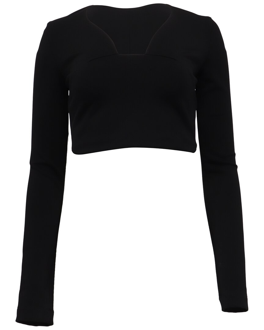 Long Sleeve Crop Top, Size Fr; 36 (Authentic Pre-Loved)
