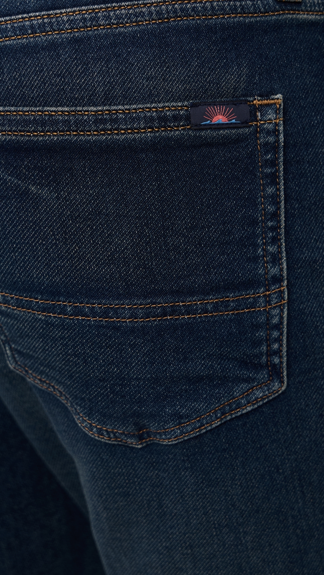 Stretch Terry Indigo 5 Pocket Jeans