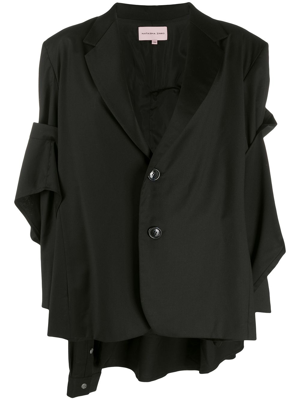 Shirt on the back jacket - Black