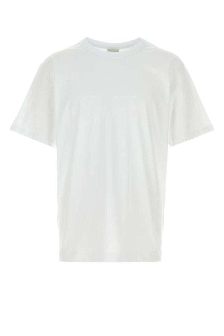 Dries Van Noten - heer cotton crew neck short sleeve t shirt