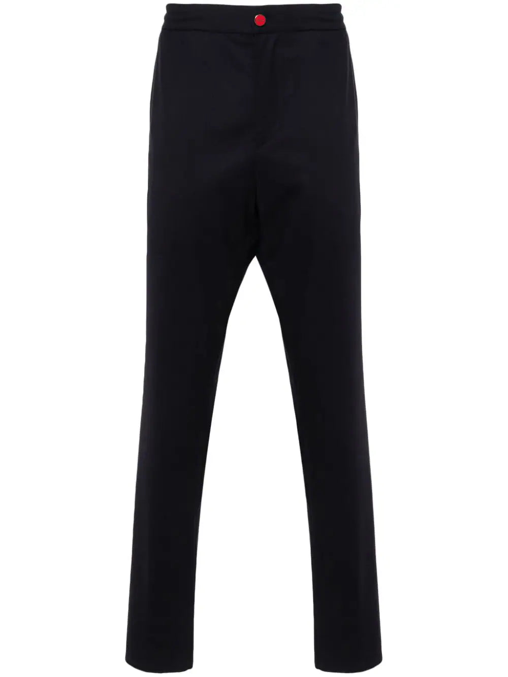Logo-Patch Wool Trousers — Black