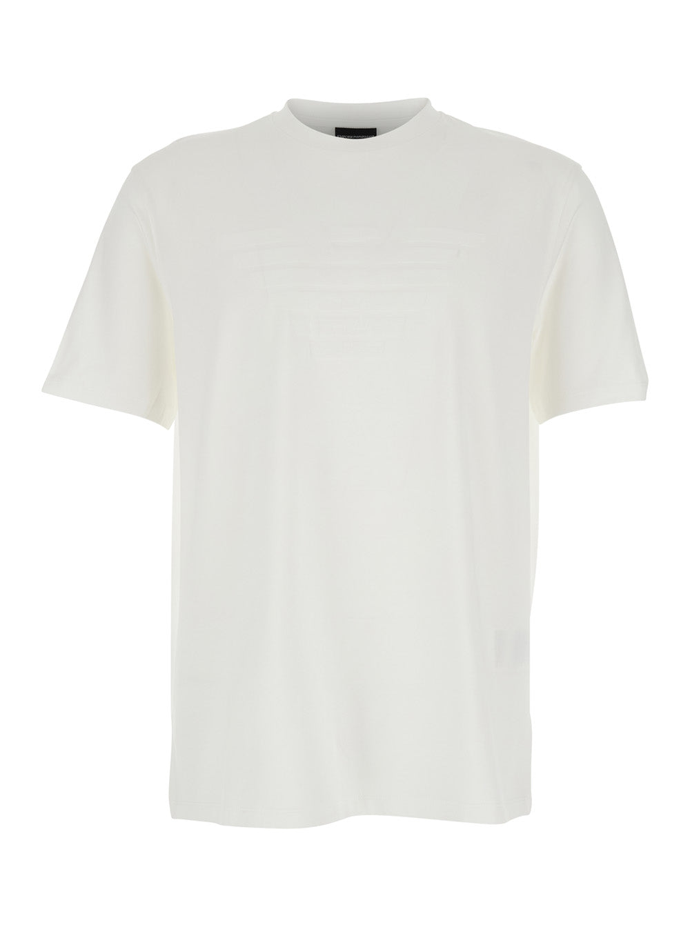 Crew Neck Cotton T-Shirt — White
