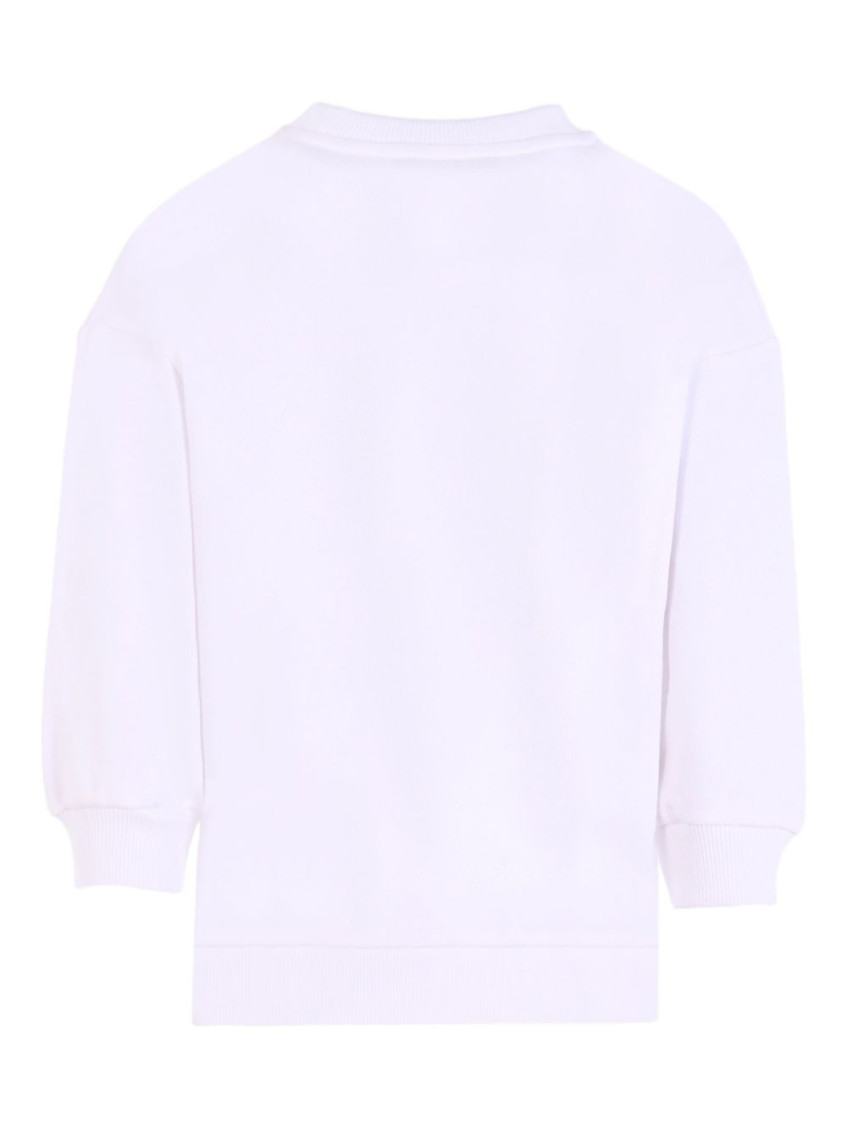 Girls White Logo Sweatshirt