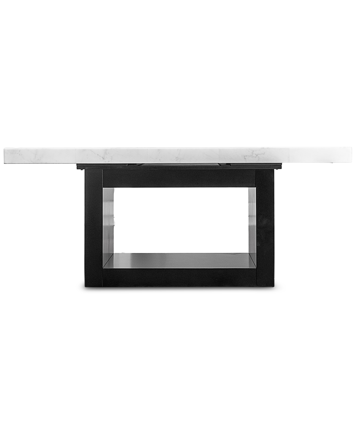 Kellet Rectangular Marble Dining Table, Created for White / Black