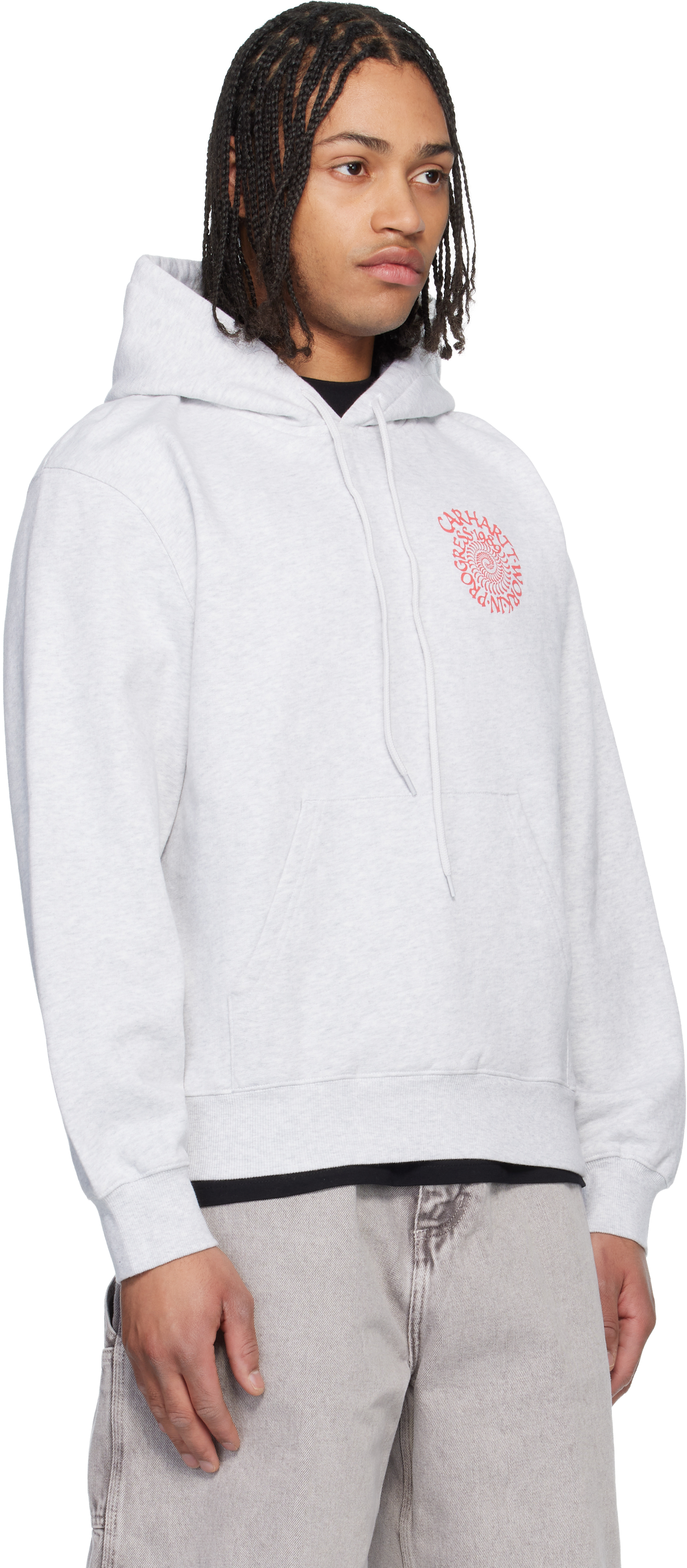 Gray Spiral Hoodie