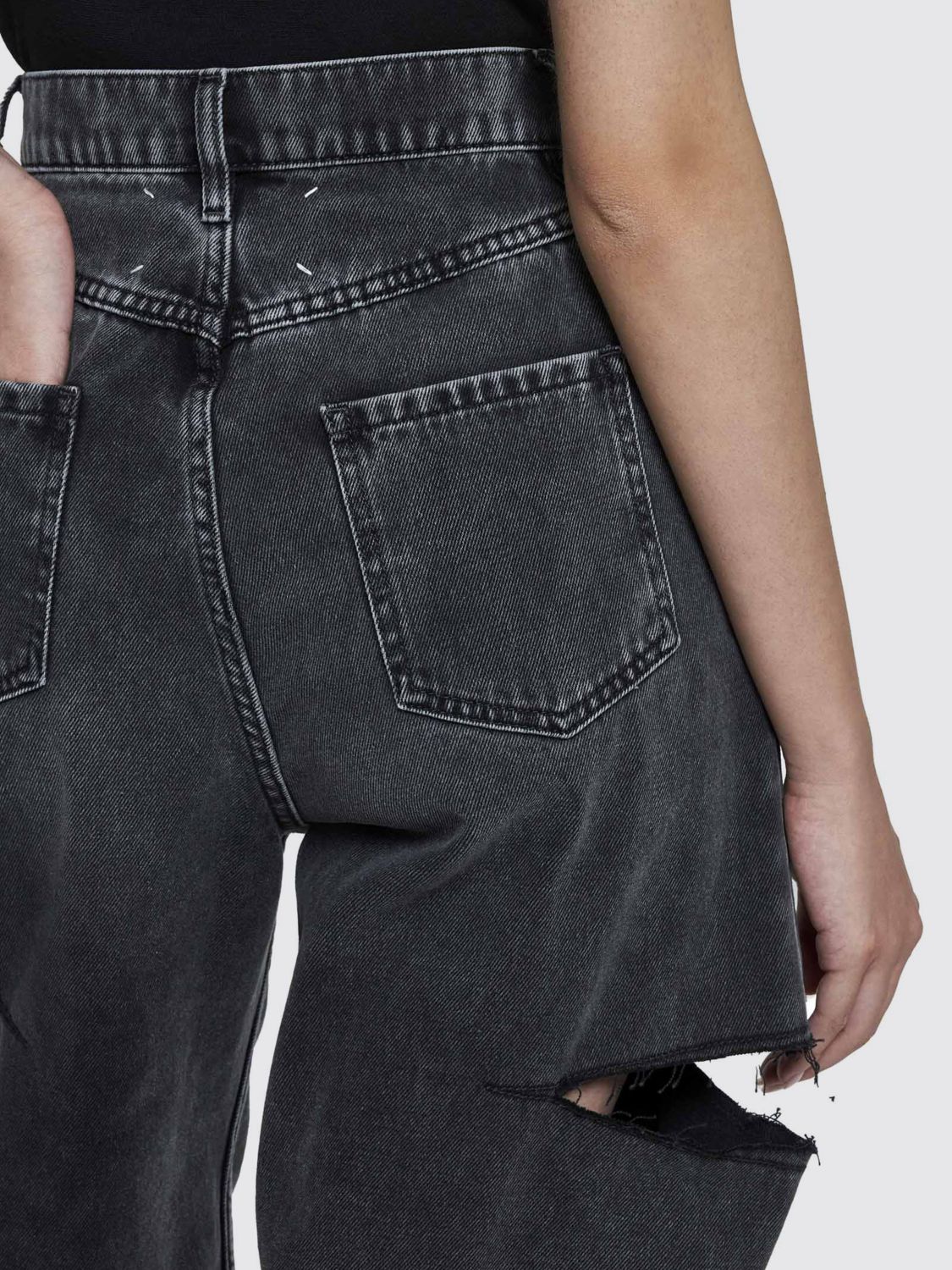 Jeans Woman color Black