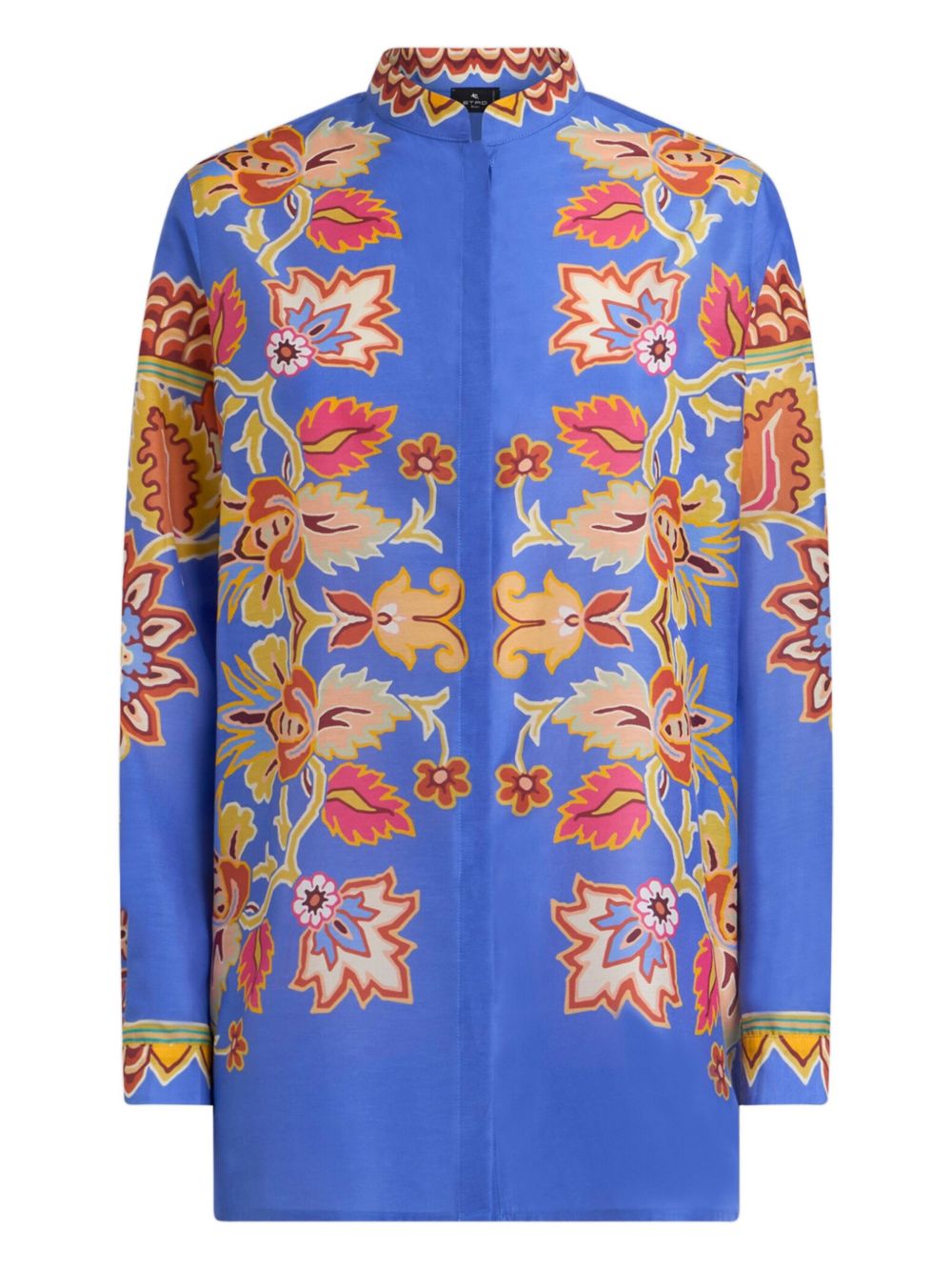 Floral-print shirt - Blue