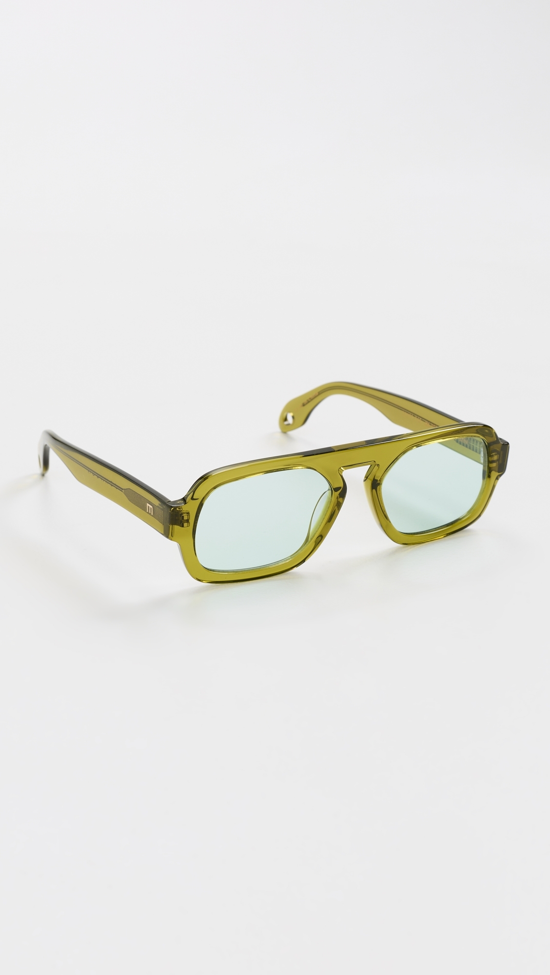 Jane Mini Sunglasses Olive Green One Size