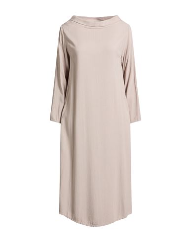 Woman Midi dress Light grey Size S Viscose
