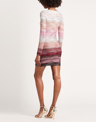 Woman Mini dress Light pink Size 12 Viscose, Metallic fiber