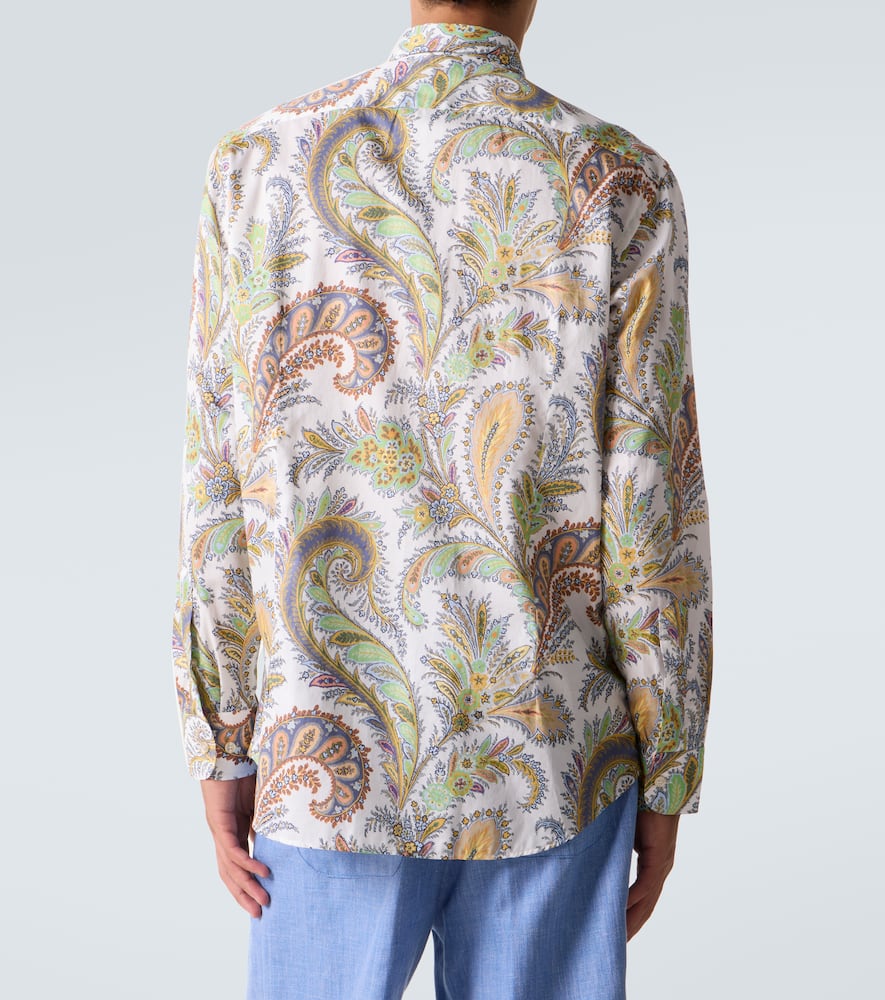 Paisley cotton poplin shirt