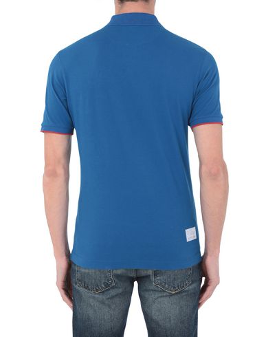 La Martina Man Polo shirt Blue Size 4XL Cotton, Elastane