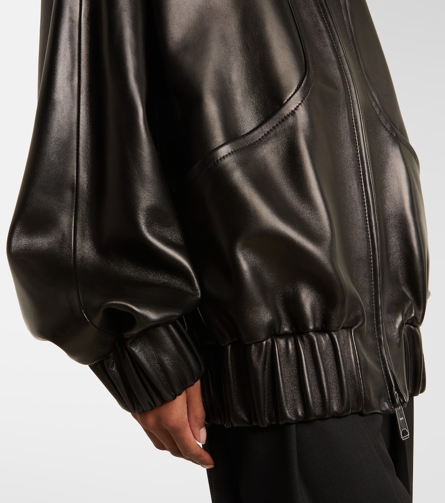 Sigi shearling-trimmed leather jacket