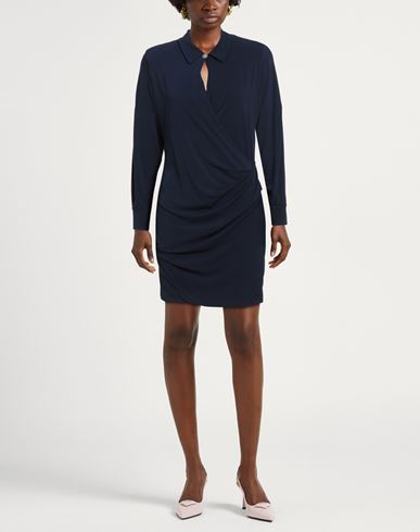 Woman Mini dress Midnight blue Size M Polyester, Elastane
