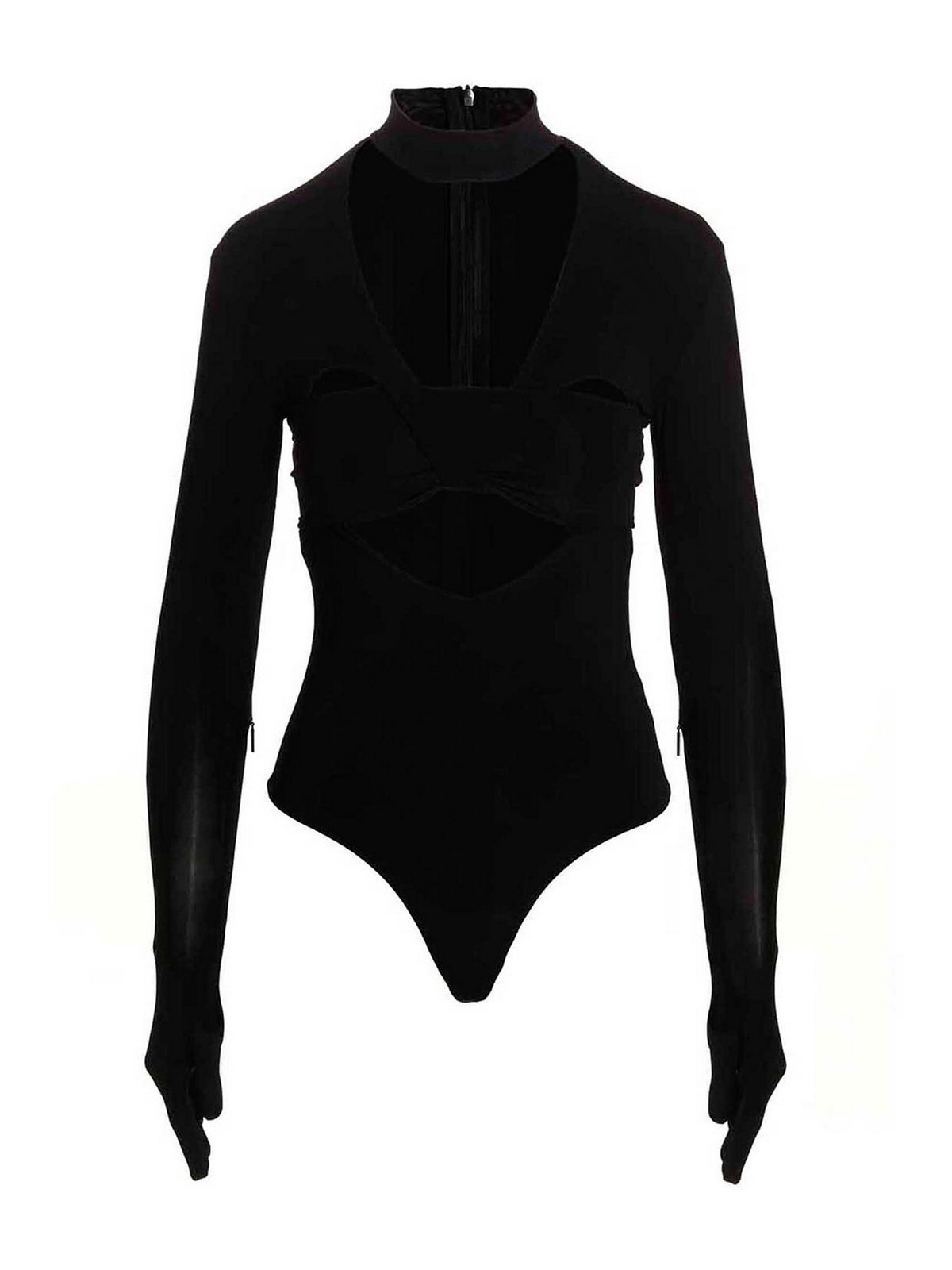 Heart shaped gloves bodysuit