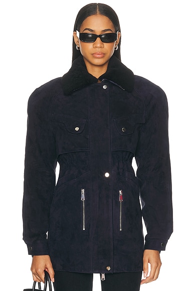 Karen Arcanjo Tyla Jacket in Navy - Navy. 38/40 also
