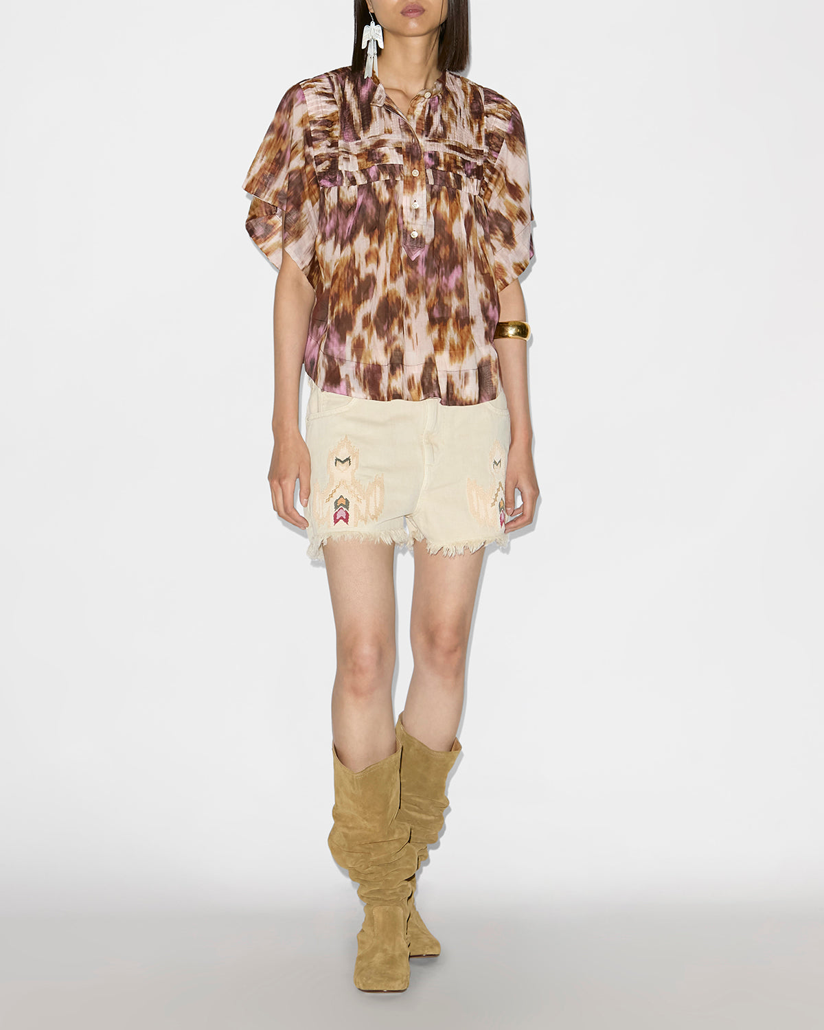 Leaza Top - Women - Ecru-ochre - Size 40 - Marant Étoile