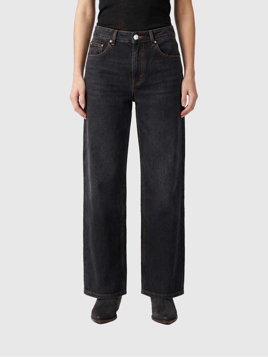 Jeans Woman color Black