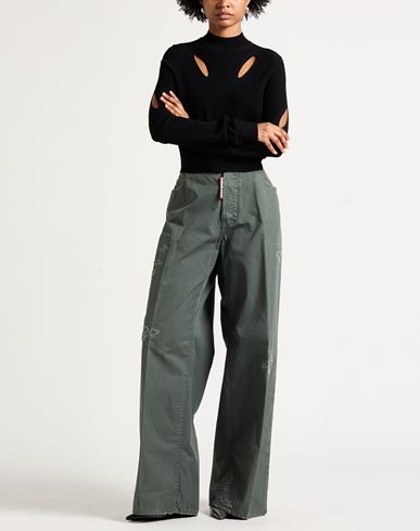 Woman Pants Grey Size 6 Cotton