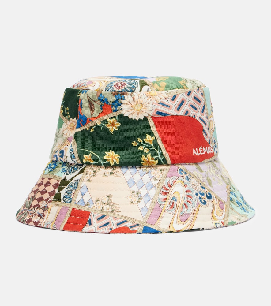 Alémais Bianca floral cotton bucket hat