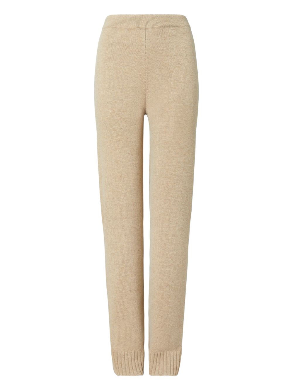 Wool knitted trousers