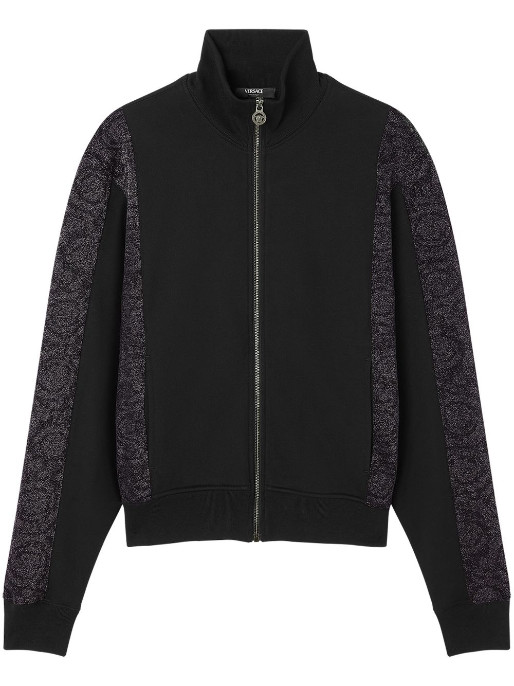Barocco jacquard sweatshirt - Black
