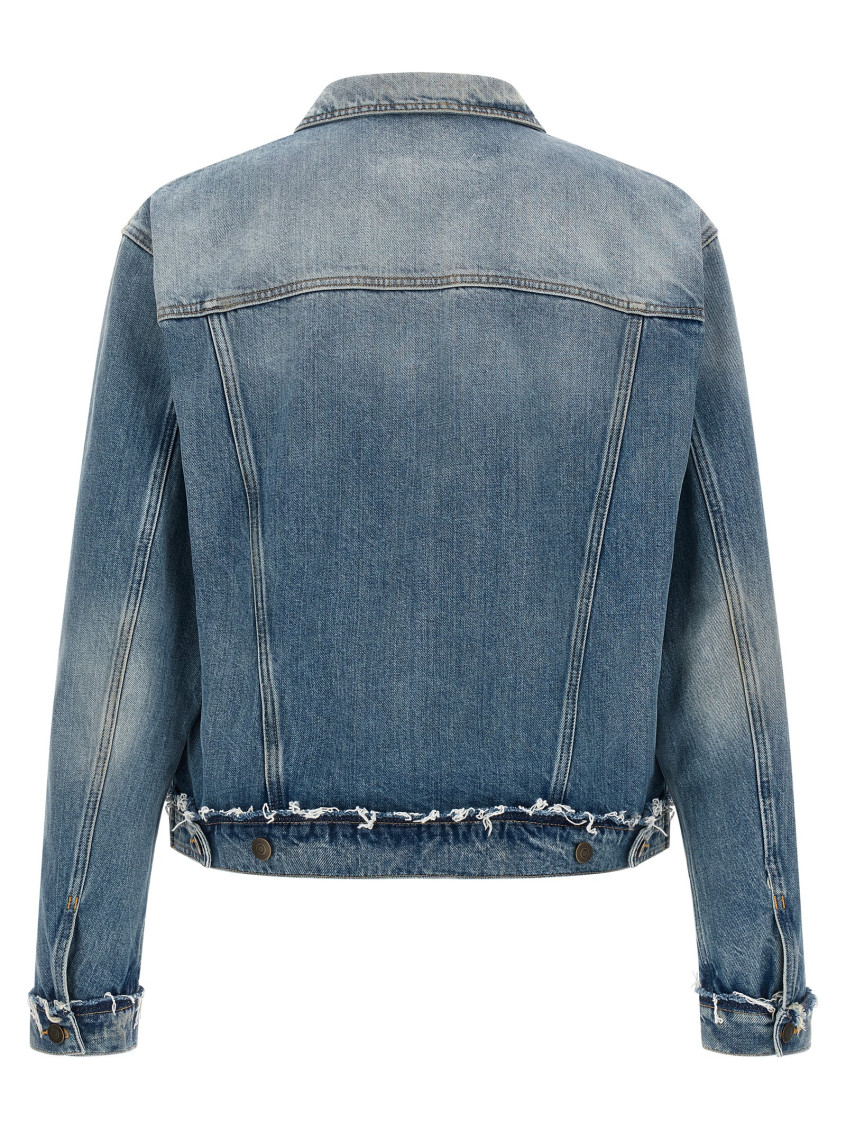 Denim Jacket Puffer Jackets Blue