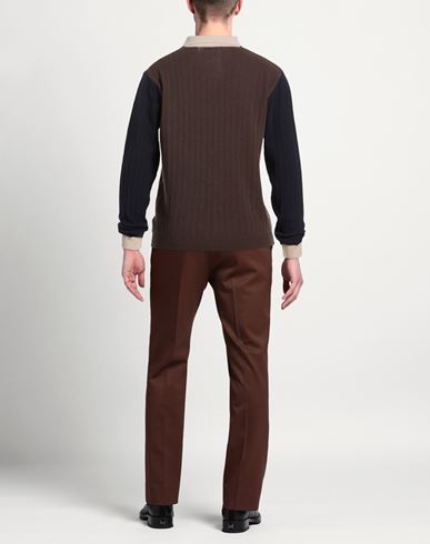 Man Sweater Brown Size L Merino Wool, Cashmere