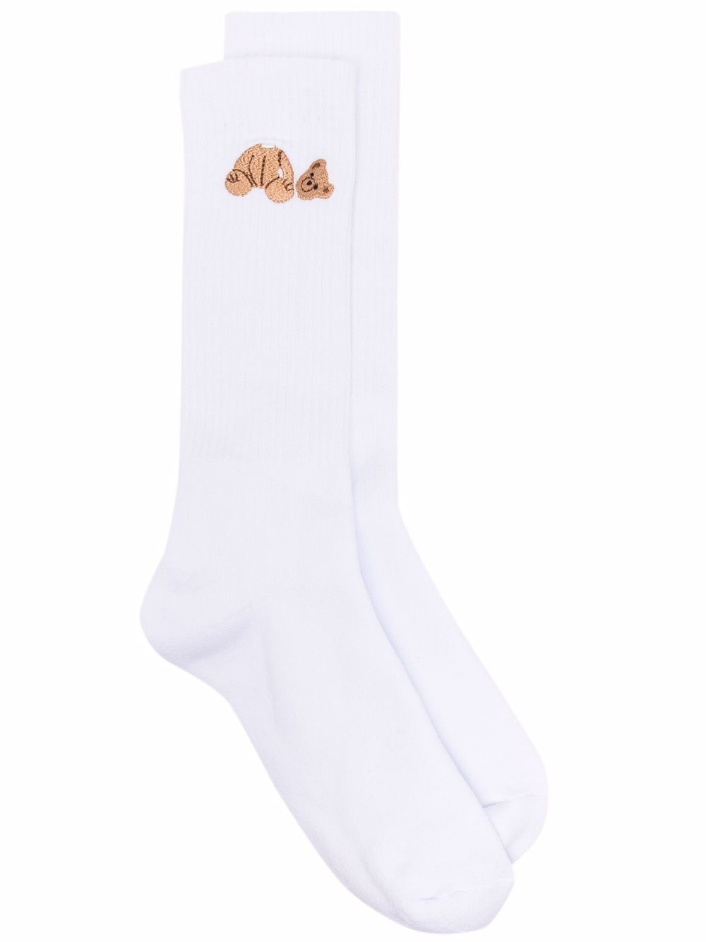 Bear logo ribbed socks