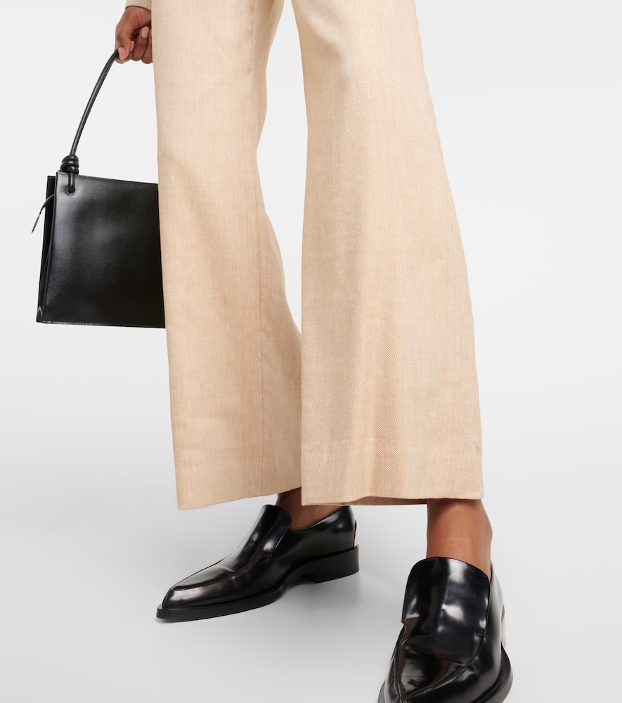 Veronica Beard Aubrie linen-blend cropped pants