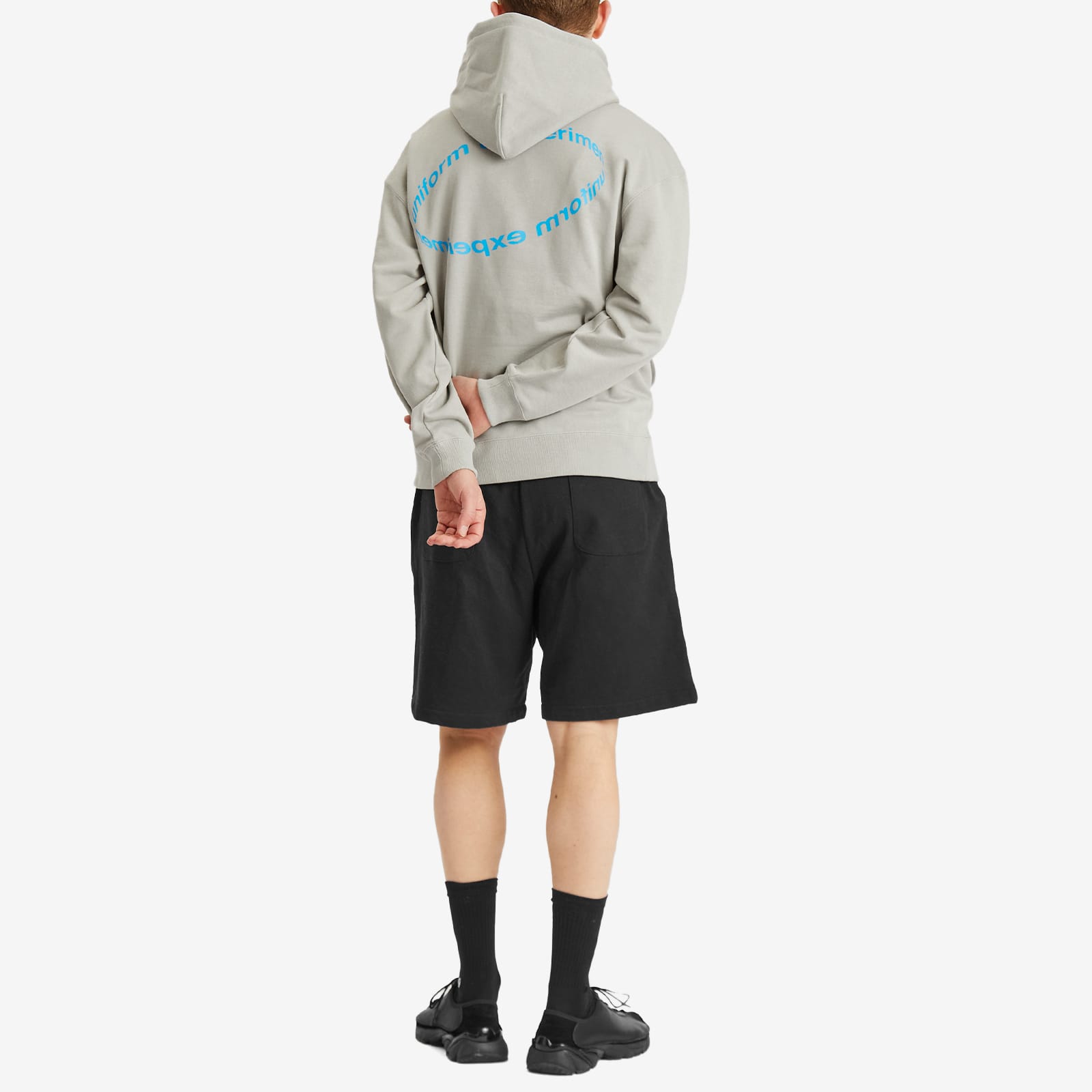 Uniform Experiment Men's Loop Logo Hoodie in Light Gray