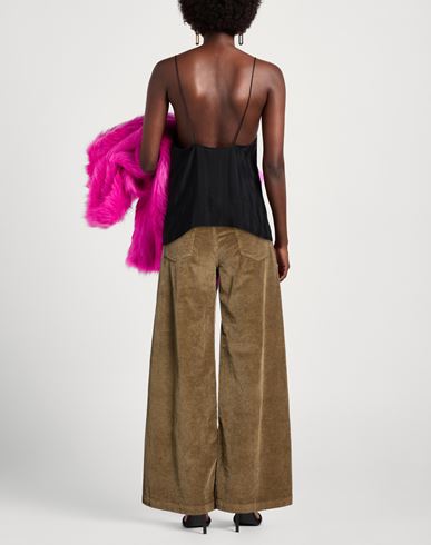Woman Pants Taupe Size L Cotton, Modal, Elastane