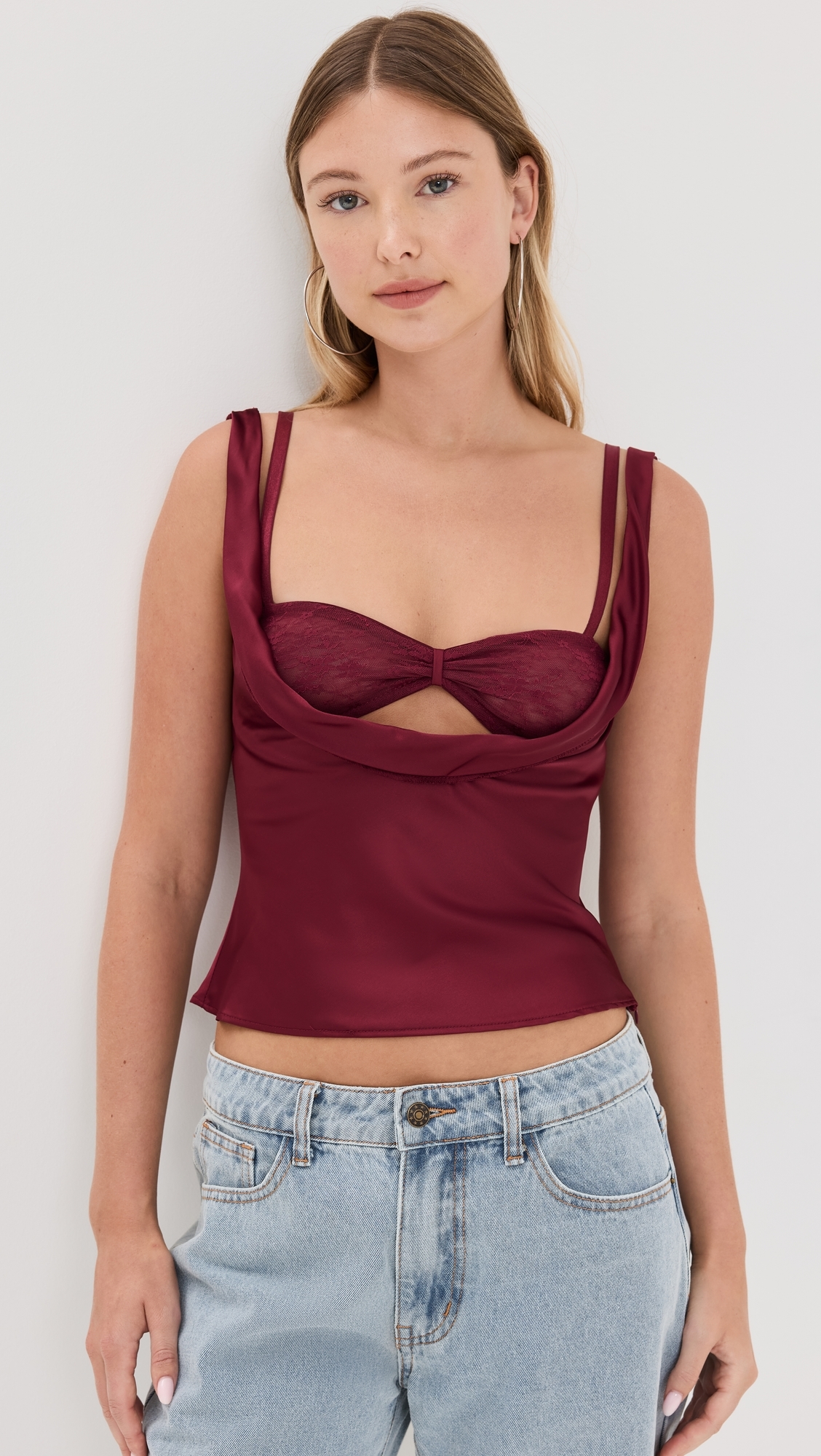 Delilah Top Burgundy