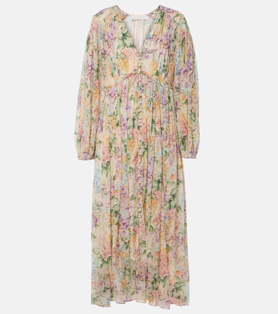 Halliday gathered floral maxi dress