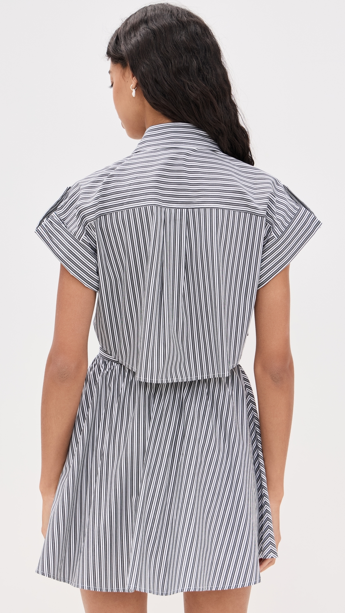 O. p.t Rowe Dress Black White Stripe
