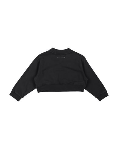 Mm6 Maison Margiela Kid Girl Sweatshirt Black Size 12 Cotton, Elastane