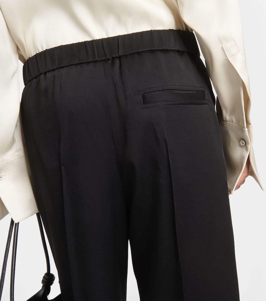 High-rise straight pants