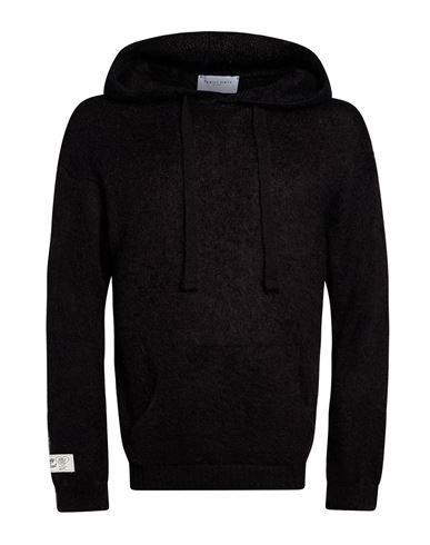 Family First Milano Man Sweater Black Size L Mohair wool, Polyamide, Acrylic