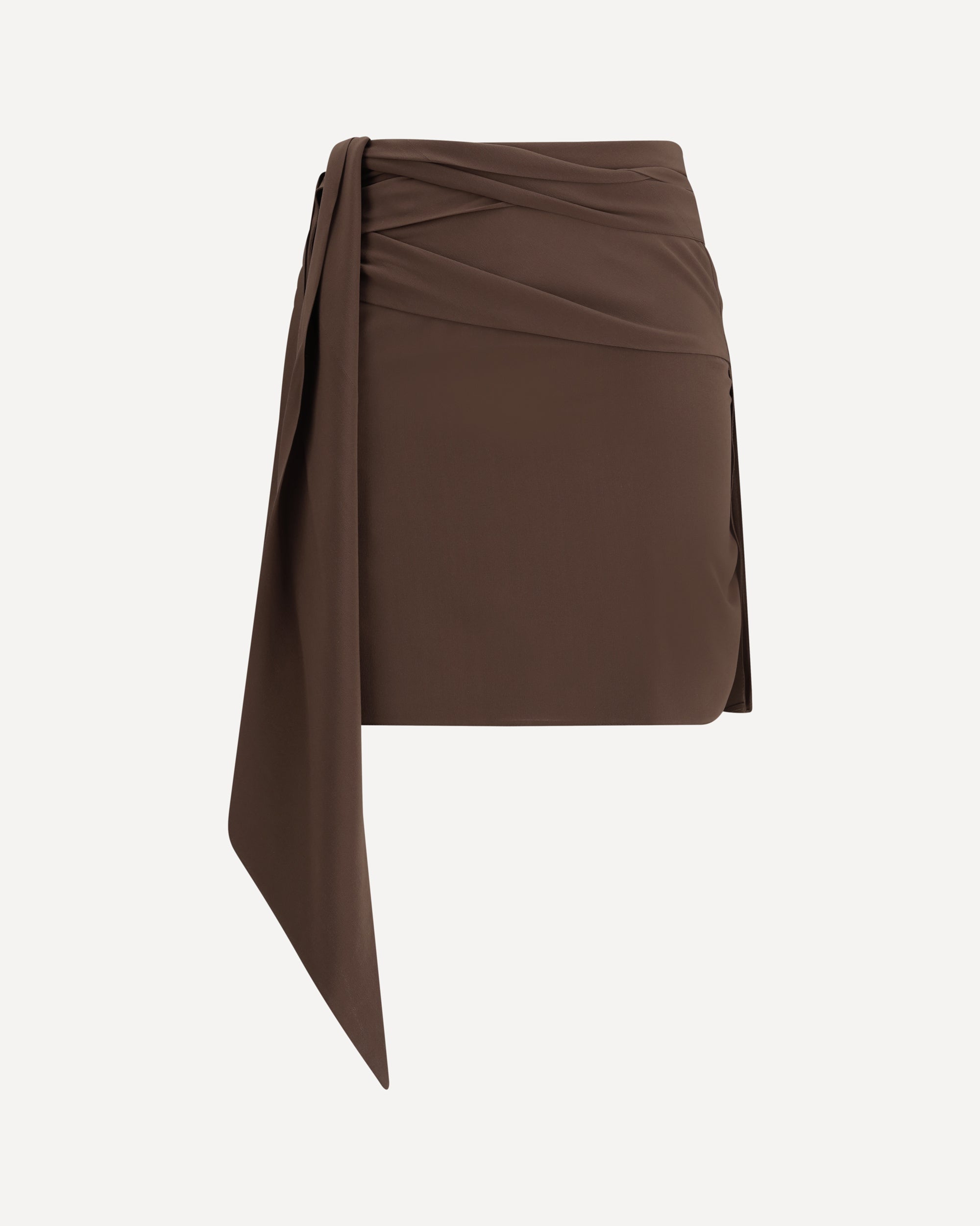 PRADA Crepe de chine Mini Skirt Female 40