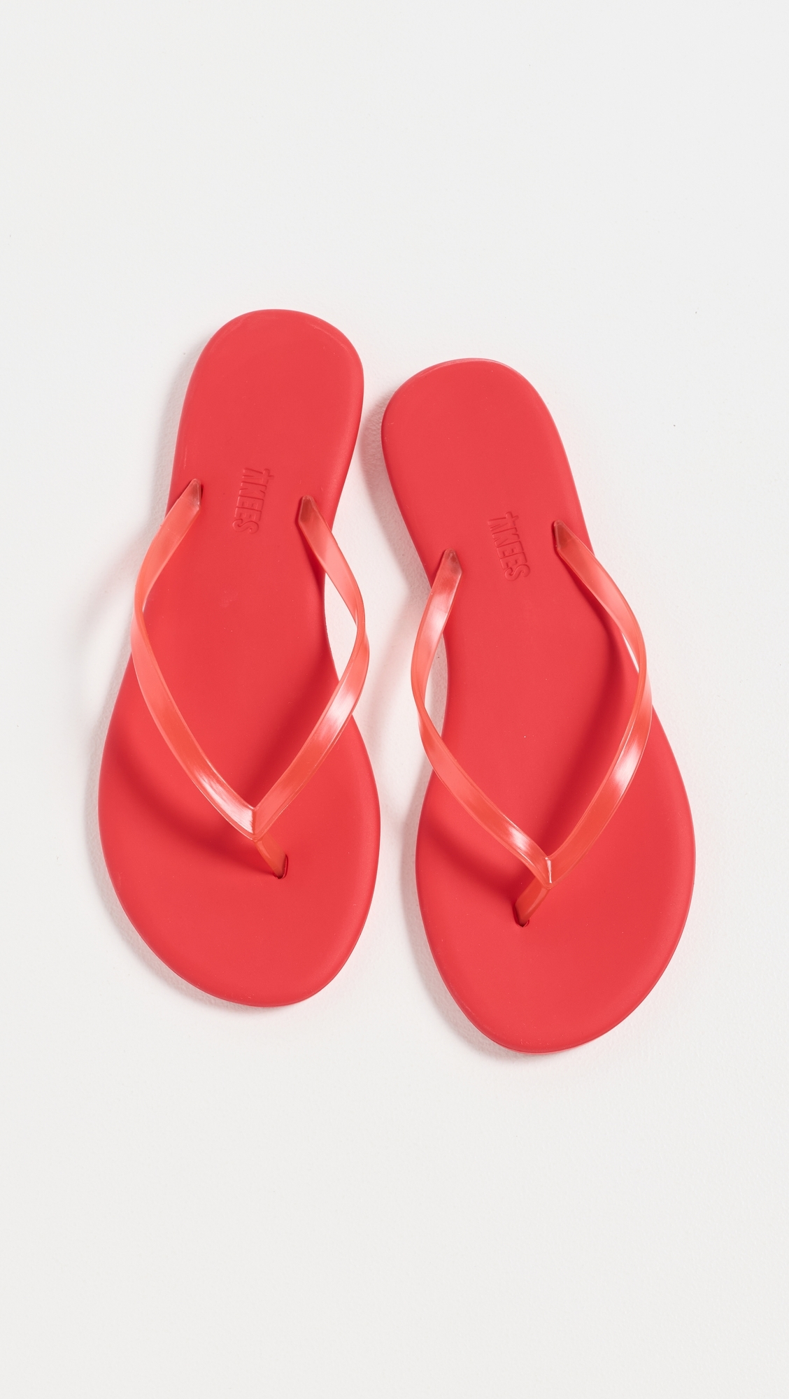 Aqua Jelly Flip Flops Sol Red