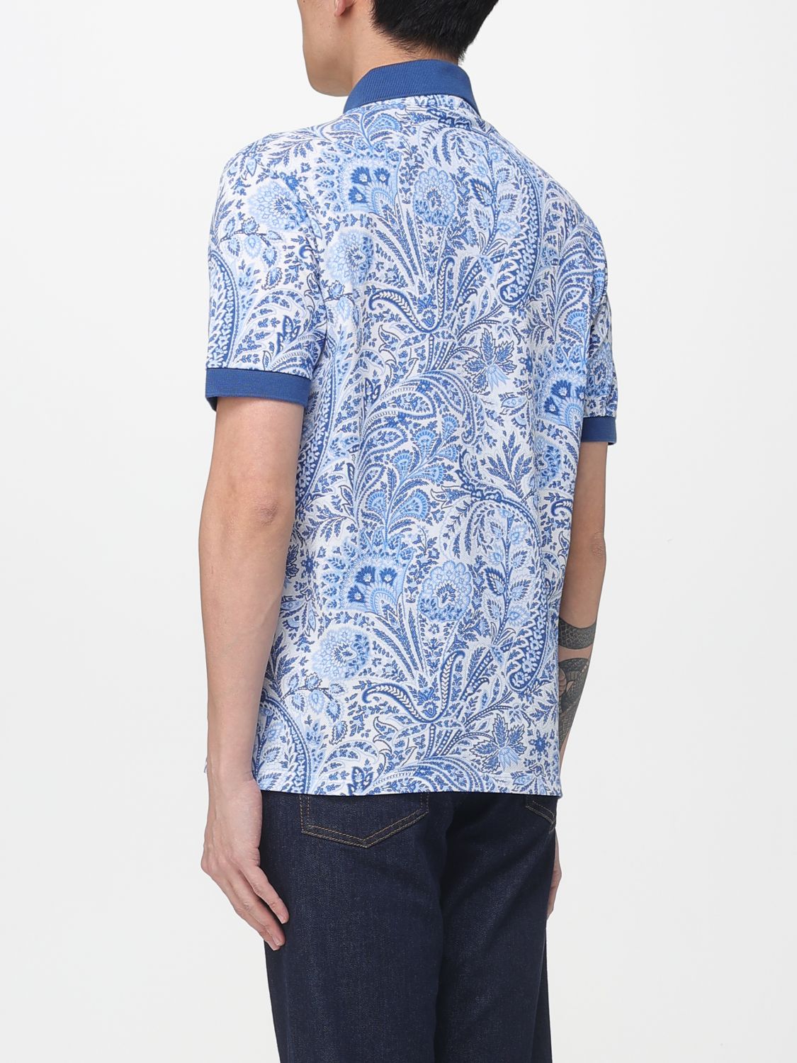 Polo Shirt Men color Blue