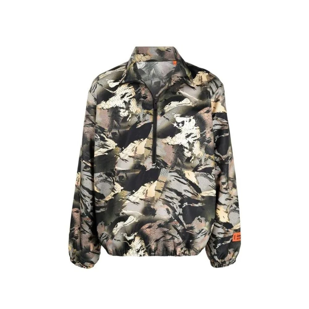 Camouflage Polyamide Shell Jacket — Multicolor